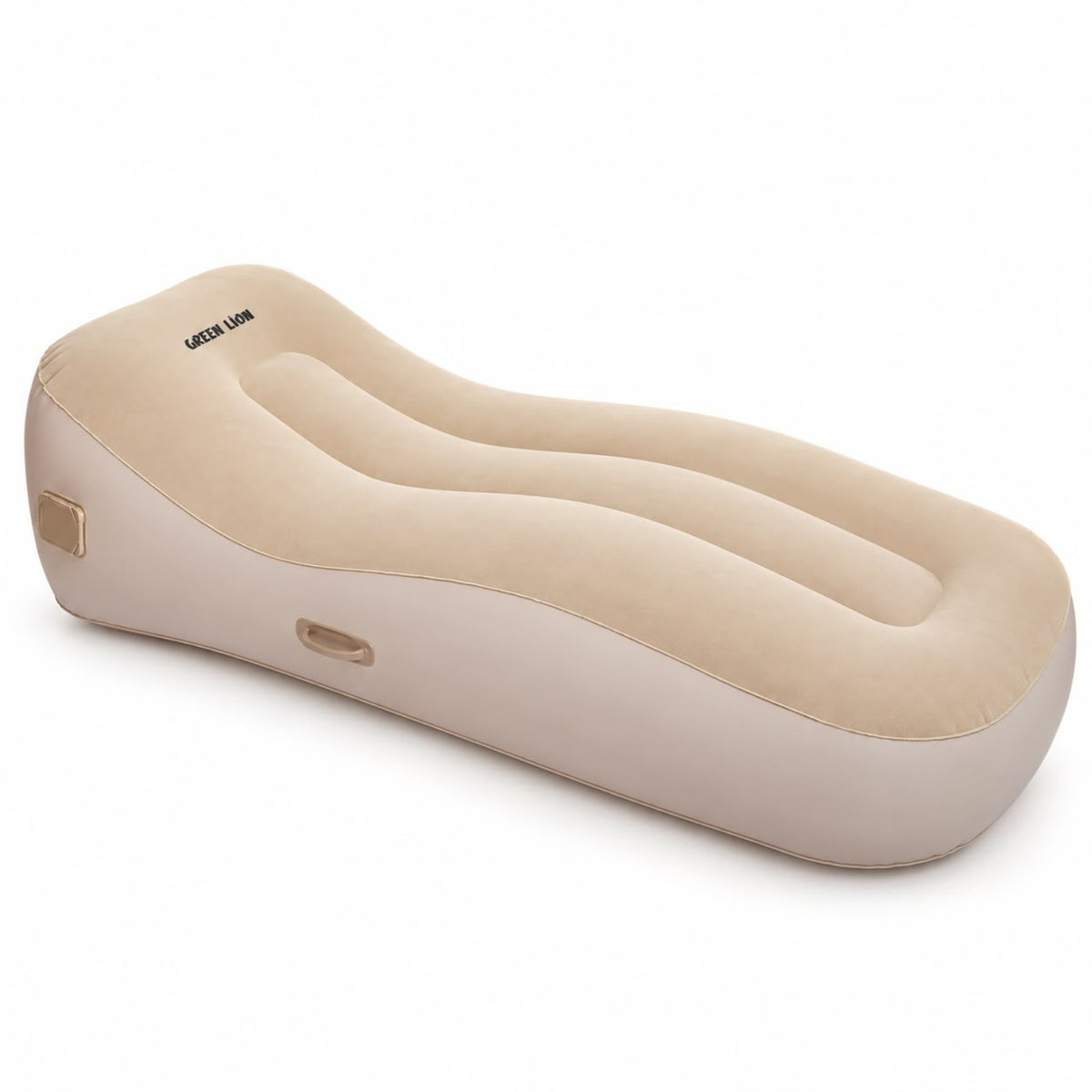 Green Lion Inflatable Air Mattress Sofa in beige