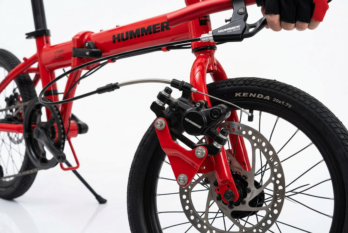 HUMMER Folding Bicycle 20-inch – Red