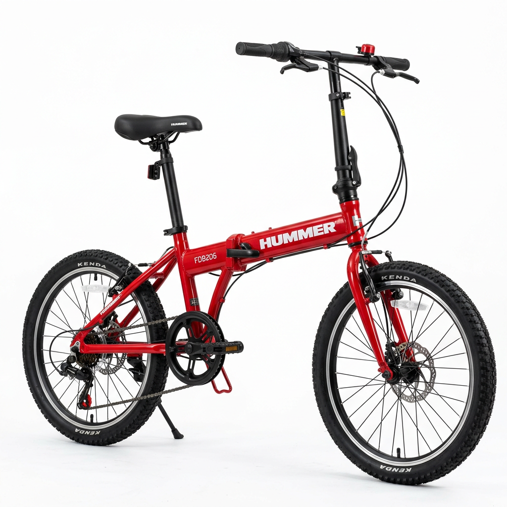 HUMMER Folding Bicycle 20-inch – Red