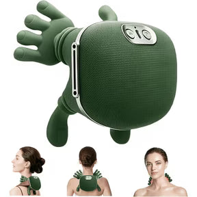 Portable Hand-Style Neck & Shoulder Massager – Rechargeable, USB Charging (Green)