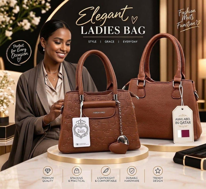 Elegant Brown Ladies Handbag