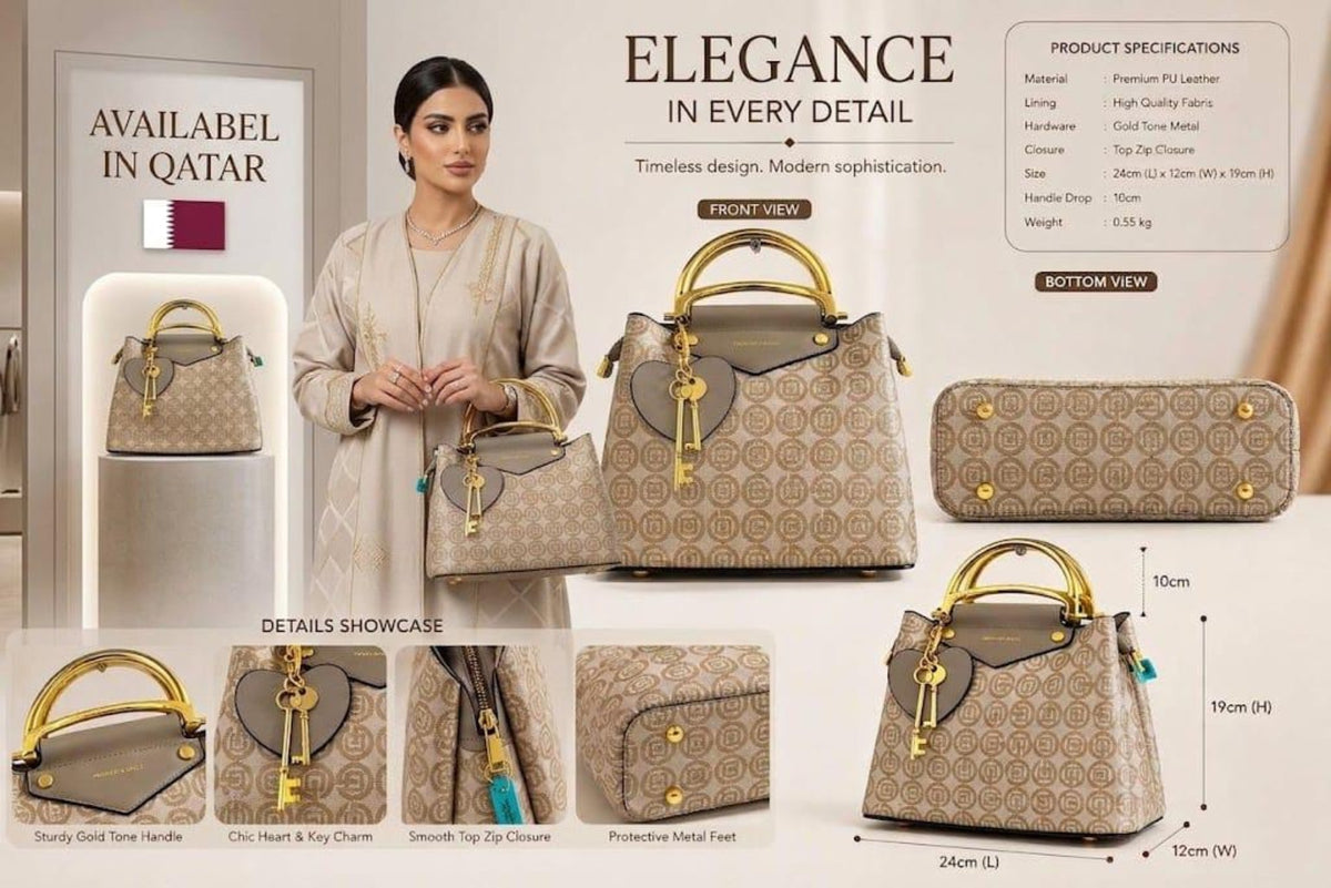 Elegant Beige Handbag