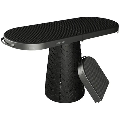 Green Lion 2-in-1 Foldable Table and Stool black