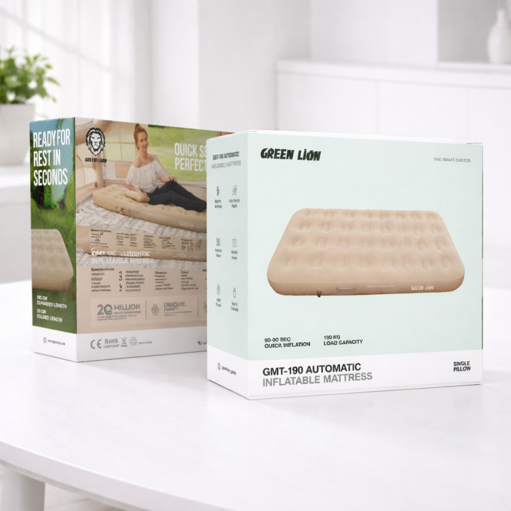 Green Lion GMT-190 Automatic Inflatable Mattress packaging