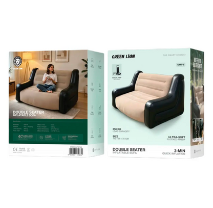 Green Lion GMT-6 Double Seater Inflatable Sofa box