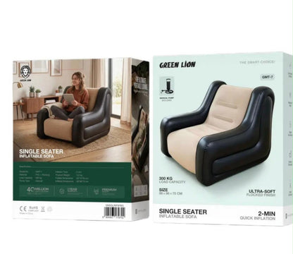 Green Lion GMT-7 Single Seater Inflatable Sofa box