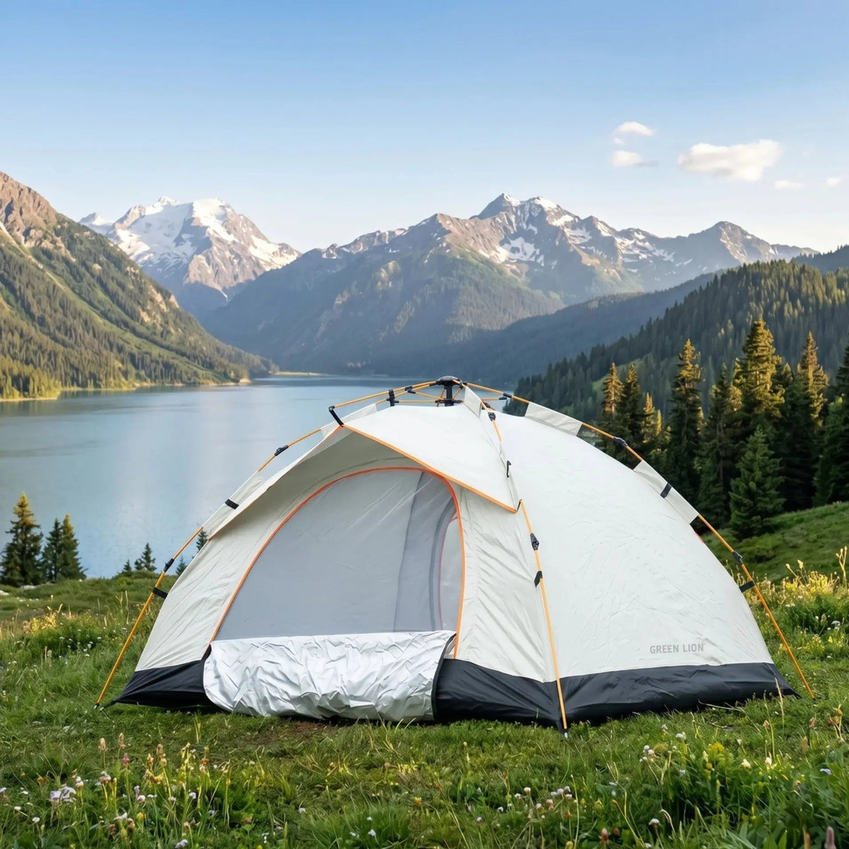 Green Lion GT-3 Camping Tent in beige