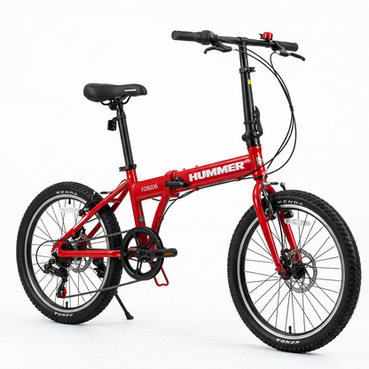 HUMMER Folding Bicycle 20-inch – Red