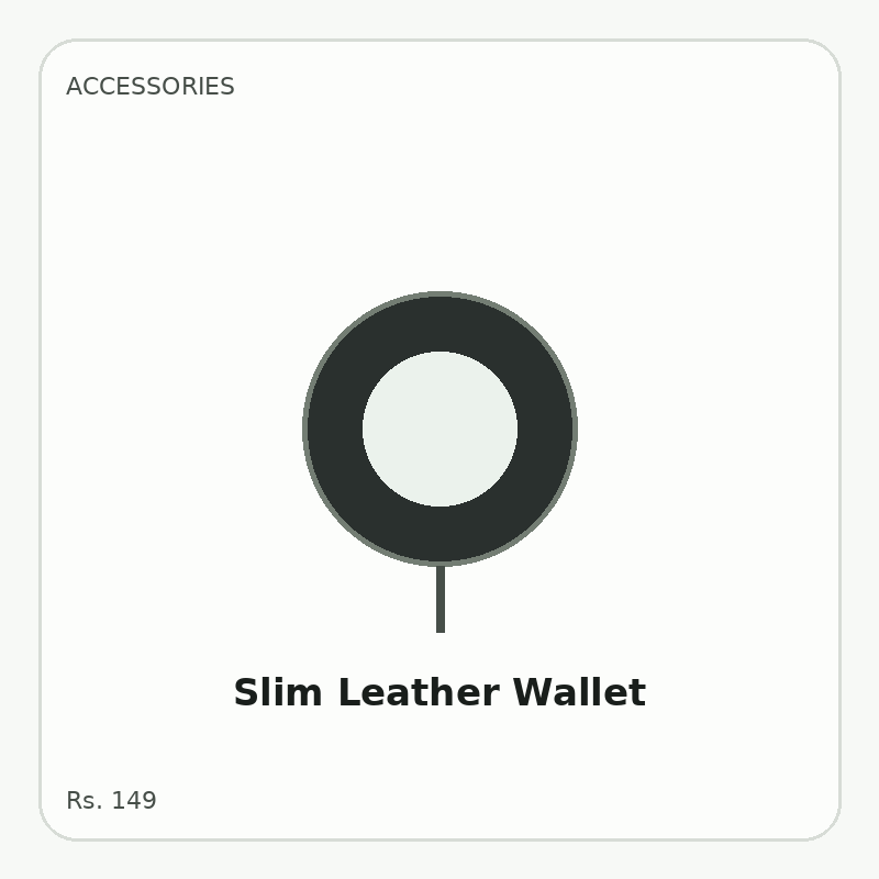 Slim Leather Wallet
