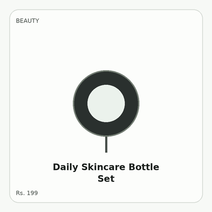 Daily Skincare Bottle Set
